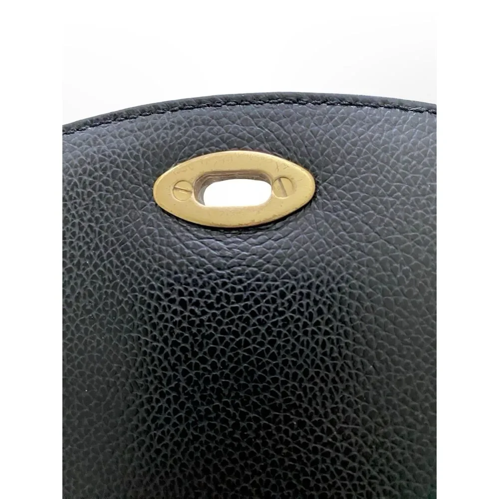 Vintage Coach 1994 Madison Carlyle 4401 Black Leather Crossbody Turnlock Italy - Picture 9 of 13